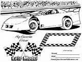 Late Model Dirt Coloring Drawing Pages Track Template Modified Lil Racer Paintingvalley Color Sketch Drawings sketch template