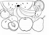 Frutta Fruta Colorir Ausmalbilder Dibujo Desenhos Fruits Stampare Kolorowanki Coloriages Obst Cartonionline Litere Owoc Lettre Dibujosanimados Impressão sketch template