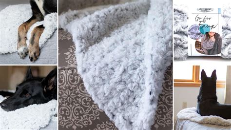 faux fur yarn dog crochet blanket easy crochet patterns