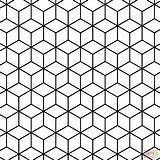 Coloring Geometric Tessellation Print sketch template