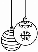Ornament Kerstballen Weihnachtskugeln Kugeln Kleurplaat Baubles Ausmalen Malvorlage Ausmalbild Enfeites Wink Stimmen sketch template