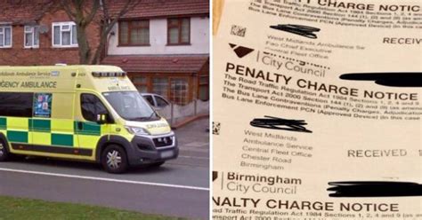 ambulance service fined £900 every day for using bus lane outside