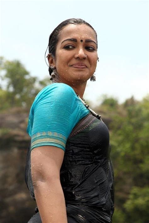 tollywood actress hot stills in wet black saree catherine tresa hot actresses actress navel
