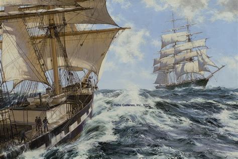 montague dawson   ocean  ship paintings