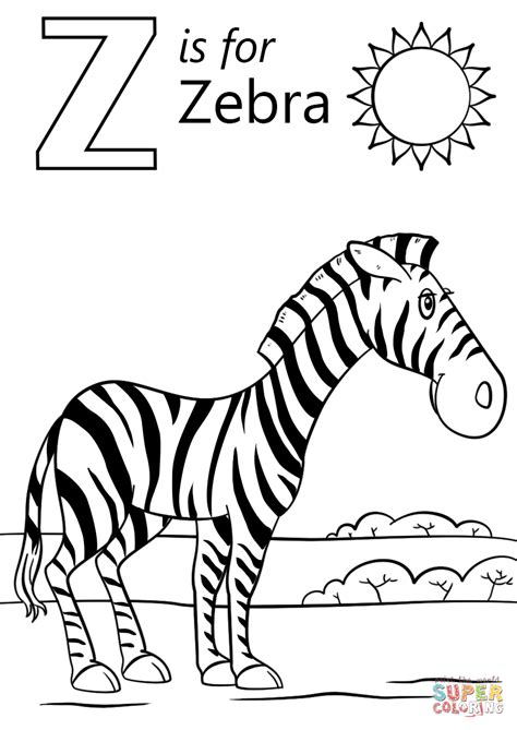 letter    zebra super coloring zebra coloring pages