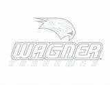 Wagner Logo Seahawks Coloring Alumni Friends College sketch template