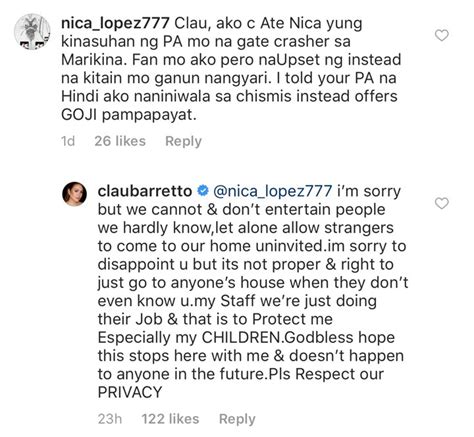 Claudine Barretto Asks ‘gatecrasher’ Fan To Respect Her