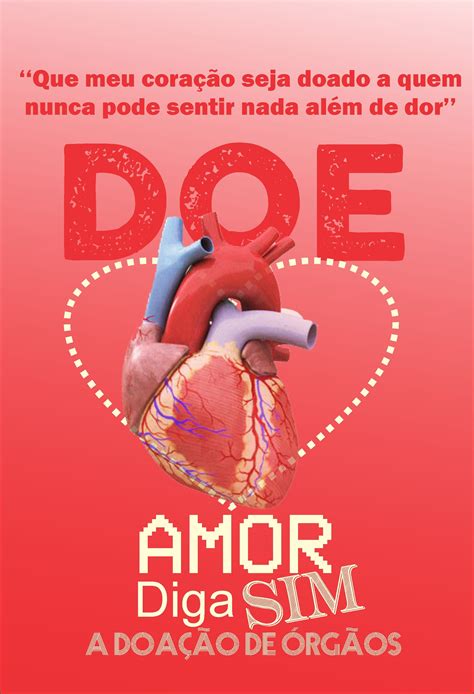 campanha faculdade doacao de orgaos design grafico facudade doacao orgao amor doacao