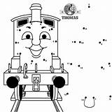 Dot Thomas Train Engine Dots Activities Kids Abc Friends Printable Connect Worksheets Sodor Printables Fun Color Tank Coloring Little Blue sketch template