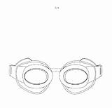 Goggles sketch template