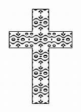 Cross Coloring Pages Printable Clipart Crosses Glass Stained Template Cliparts Library Methodist Templates Designs Attribution Forget Link Don sketch template