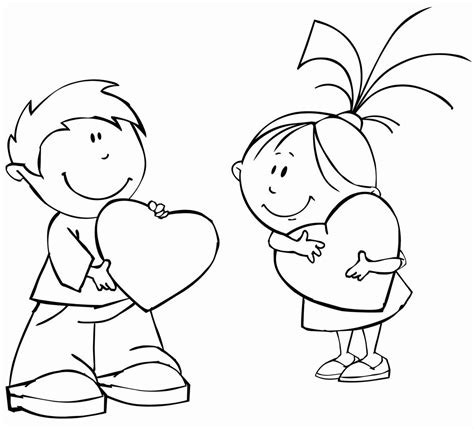 boy  girl coloring page elegant girl  boy coloring pages