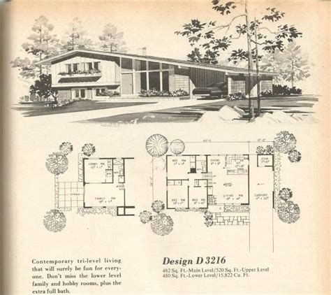 ranch house plans inspirational vintage house plans mid century homes  homes