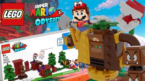 lego super mario odyssey wooded kingdom expansion set custom mario set youtube