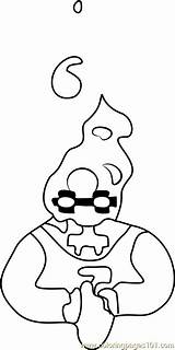 Undertale Coloring Grillby Coloringpages101 Pages sketch template