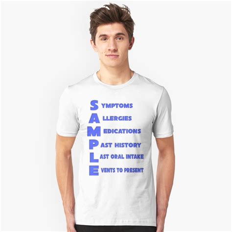 sample mnemonic acronym  medical assessment  shirt
