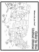 Coloring Pages State Map Print Bright Colors Favorite Choose Color Kids sketch template