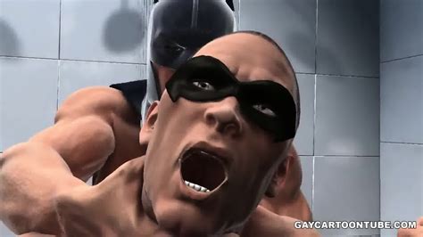 3d robin gets fucked hard anally in the shower by batman
