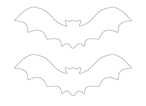 bat wing template printable