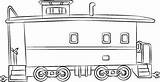 Train Drawing Draw Caboose Cliparts Clipart Trains Touches Cabooses Steps Final Add Library sketch template