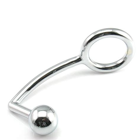 Anal Hook Stainless Steel Penis Ring Tail Hook Male Metal Sex Toys