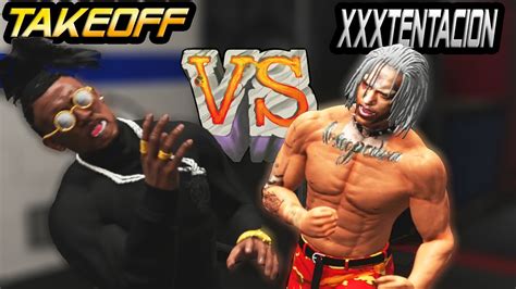 Xxxtentacion Fights Takeoff In 1 On 1 Fight Wwe 2k18 Youtube