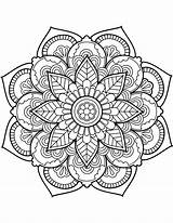 Mandala Coloring Pages Flower Printable Kids Sheets Adult Colouring Color Book Flowers Pattern Painted Books Template Bestcoloringpagesforkids Adults Choose Board sketch template