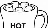 Hot Chocolate Mug Clipart Line Drawing Coloring Clipartmag Getdrawings sketch template