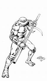 Donatello Ninja Coloring Pages Turtle Turtles Mutant Teenage Tmnt Kids sketch template