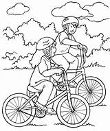 Bicicleta Andando Printemps Amizade Crianças Preparar Jaque Pintarcolorear Buscando Tal Estés sketch template