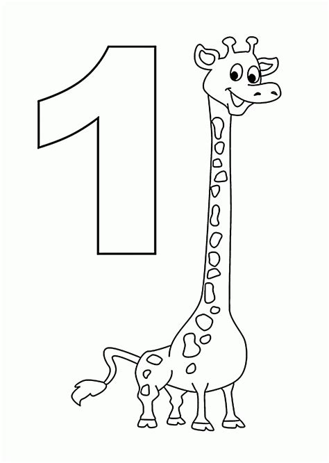 number  coloring pages  kids counting sheets printables  wuppsy