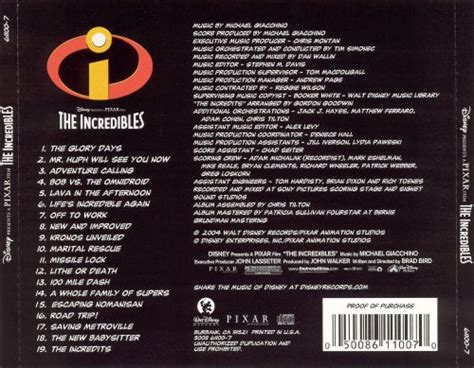The Incredibles Michael Giacchino Songs Reviews