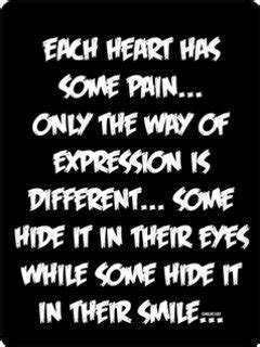 random collections quote   day hiding  pain