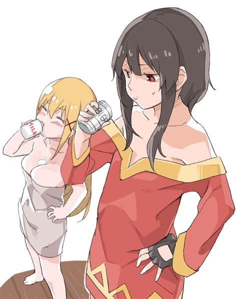 megumin and darkness kono subarashii sekai ni shukufuku wo drawn by