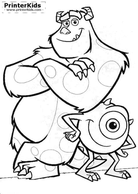 monsters  coloring page monster coloring pages coloring pictures disney coloring pages