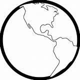 Globe Coloring Earth Wecoloringpage sketch template