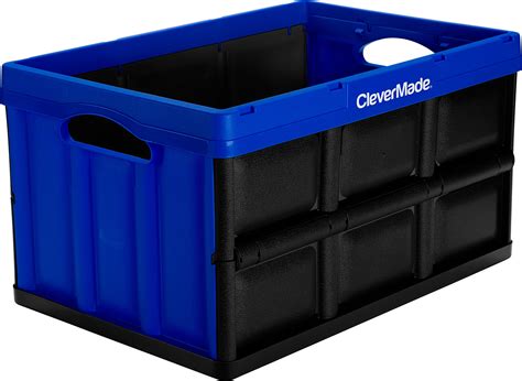 clevermade  collapsible storage bins durable plastic folding