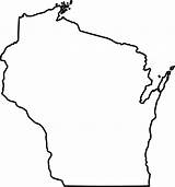 Wisconsin State Map Outline Shape Vector Pixabay Donate sketch template