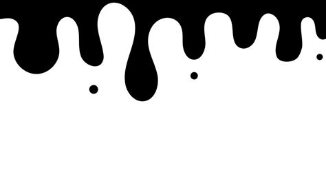 black  white image  dripping liquid