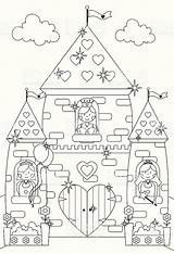 Castillo Outline Princesses Fairytale Castelo Colorir Princesas Kasteel Hadas Colouring 출처 sketch template