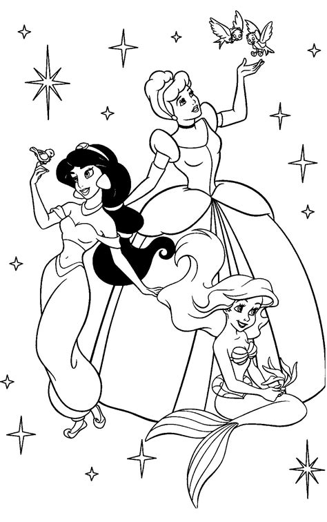 disney prinsessen cinderella coloring pages disney princess coloring pages cartoon coloring
