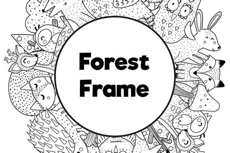 photo frame coloring pages  kids  fun printable animal frames