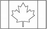Flag Canadian Printable Coloring Color Pages Canada Flags Sheet Clipart Template Large sketch template