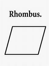 Printable Parallelogram Rhombus Kids Contours Undemanding Trapezoid sketch template