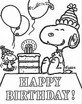 Snoopy Coloring Pages Print Birthday Happy Woodstock Chores Printable Colouring Color Quote Getcolorings Fall Snoop Dogg Getdrawings Choose Board Pt sketch template