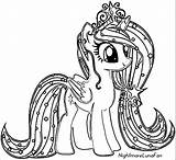 Coloring Pony Pages Little Ponies Adults Popular sketch template