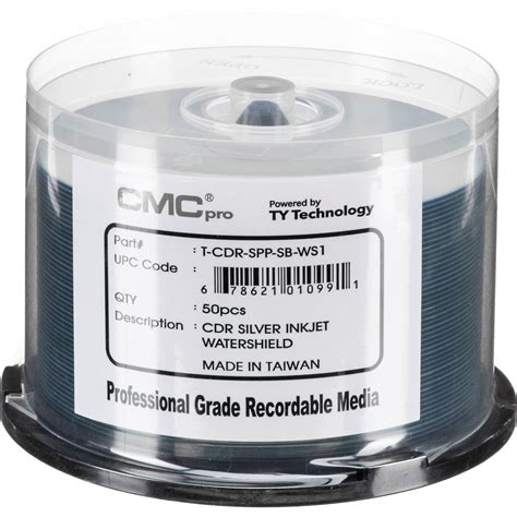 cmc pro mb cd  watershield silver printable tcdr spp sb ws