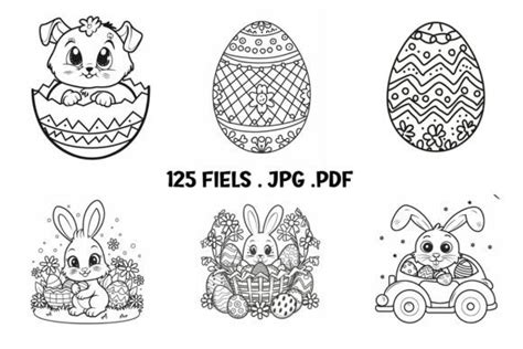 Easter Coloring Book Graphic By Joanna Redesiuk · Creative Fabrica