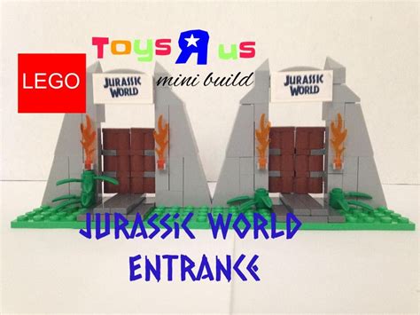 Lego Toysrus Jurassic World Gate Mini Build Review Youtube