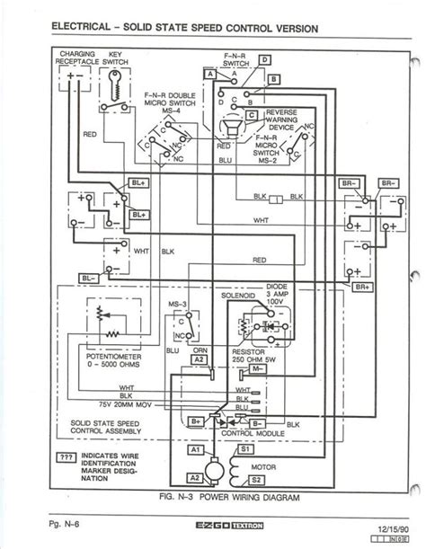 ezgo series car wiring diagram